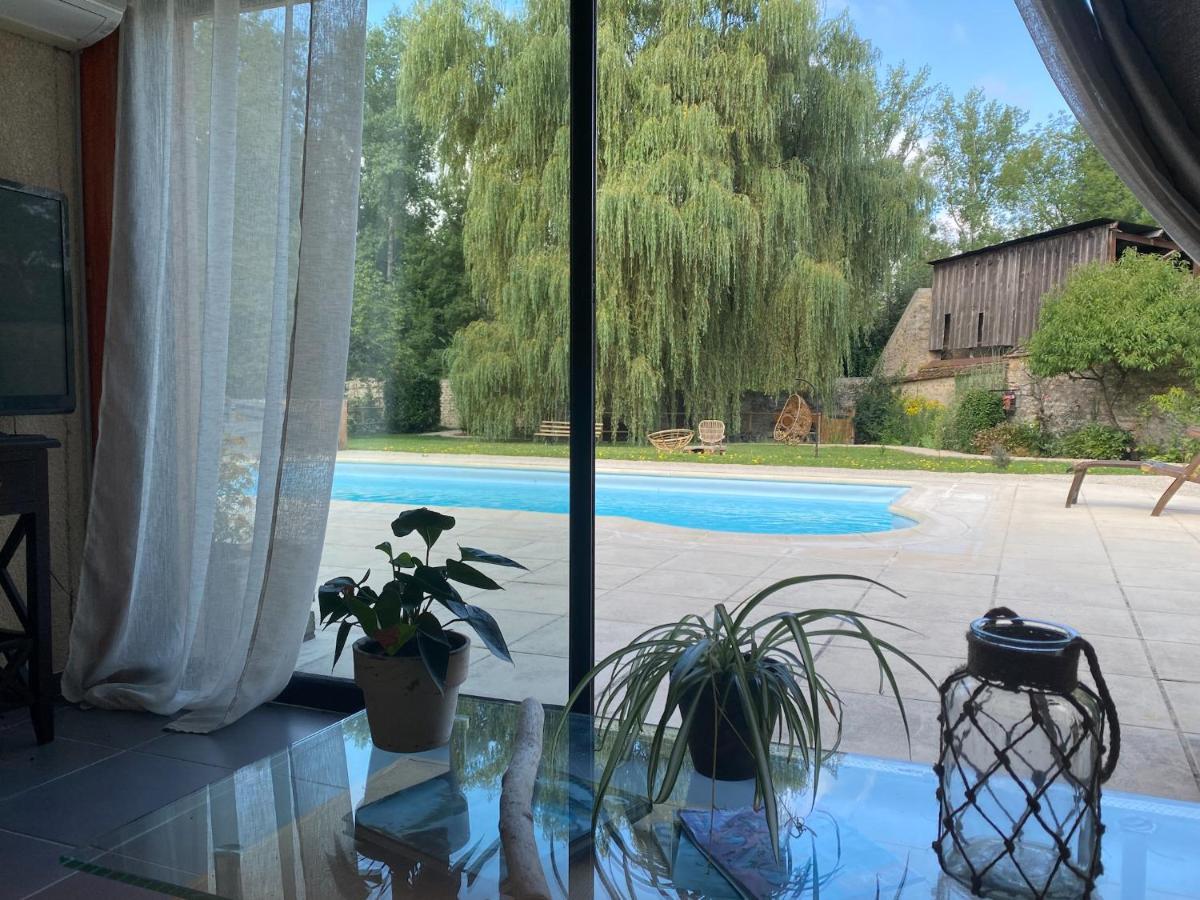 Pool House-L'Hirondelle De Sermizelles- Grand Jardin, Calme Et Nature Aux Portes Du Morvan Eksteriør billede