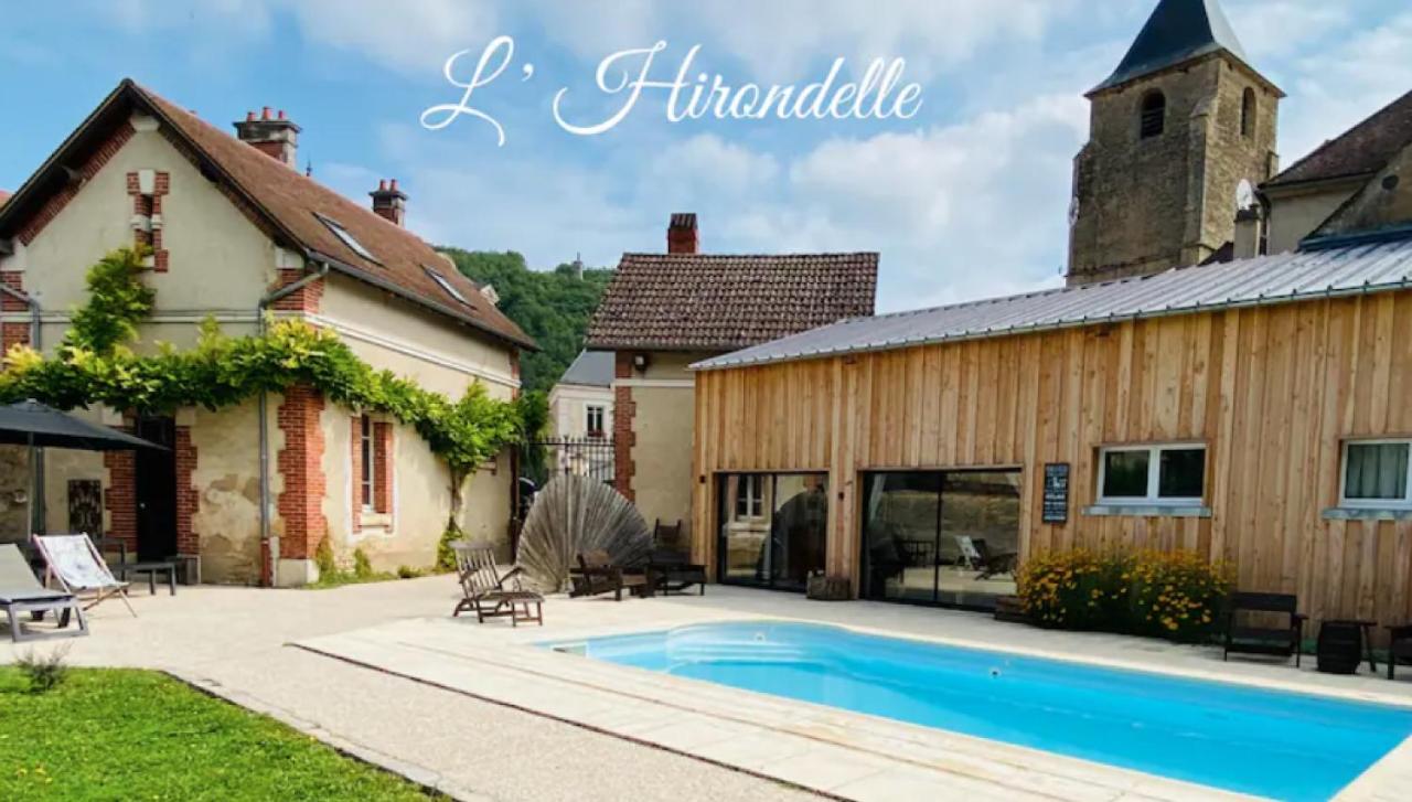 Pool House-L'Hirondelle De Sermizelles- Grand Jardin, Calme Et Nature Aux Portes Du Morvan Eksteriør billede