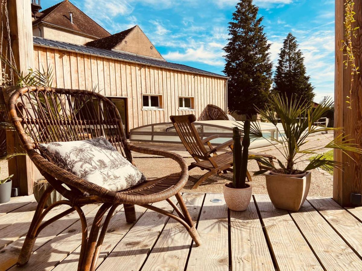Pool House-L'Hirondelle De Sermizelles- Grand Jardin, Calme Et Nature Aux Portes Du Morvan Eksteriør billede